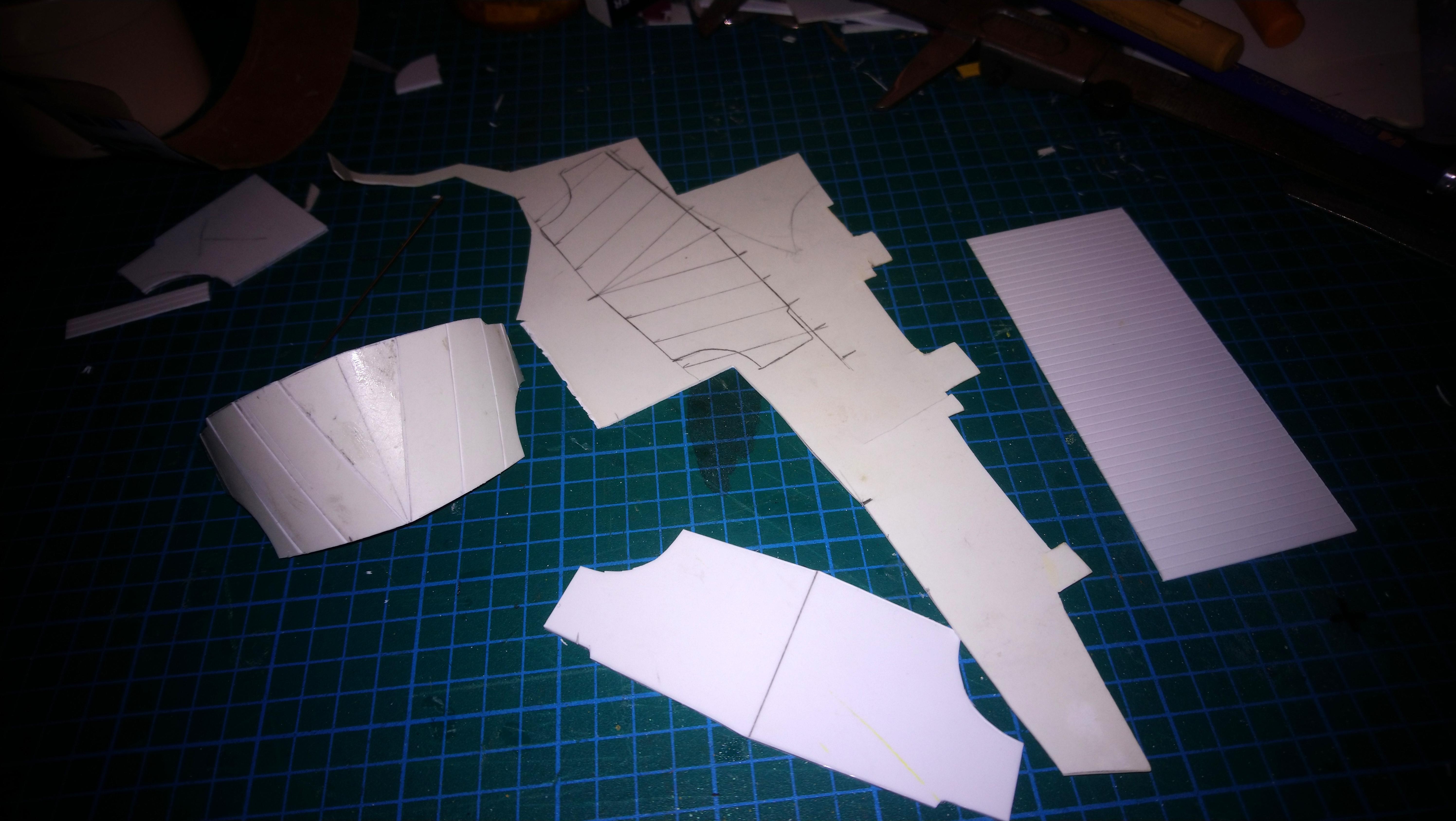 Custom, Imperial Knight, Shoulder Pad Parts break down ik shoulder
